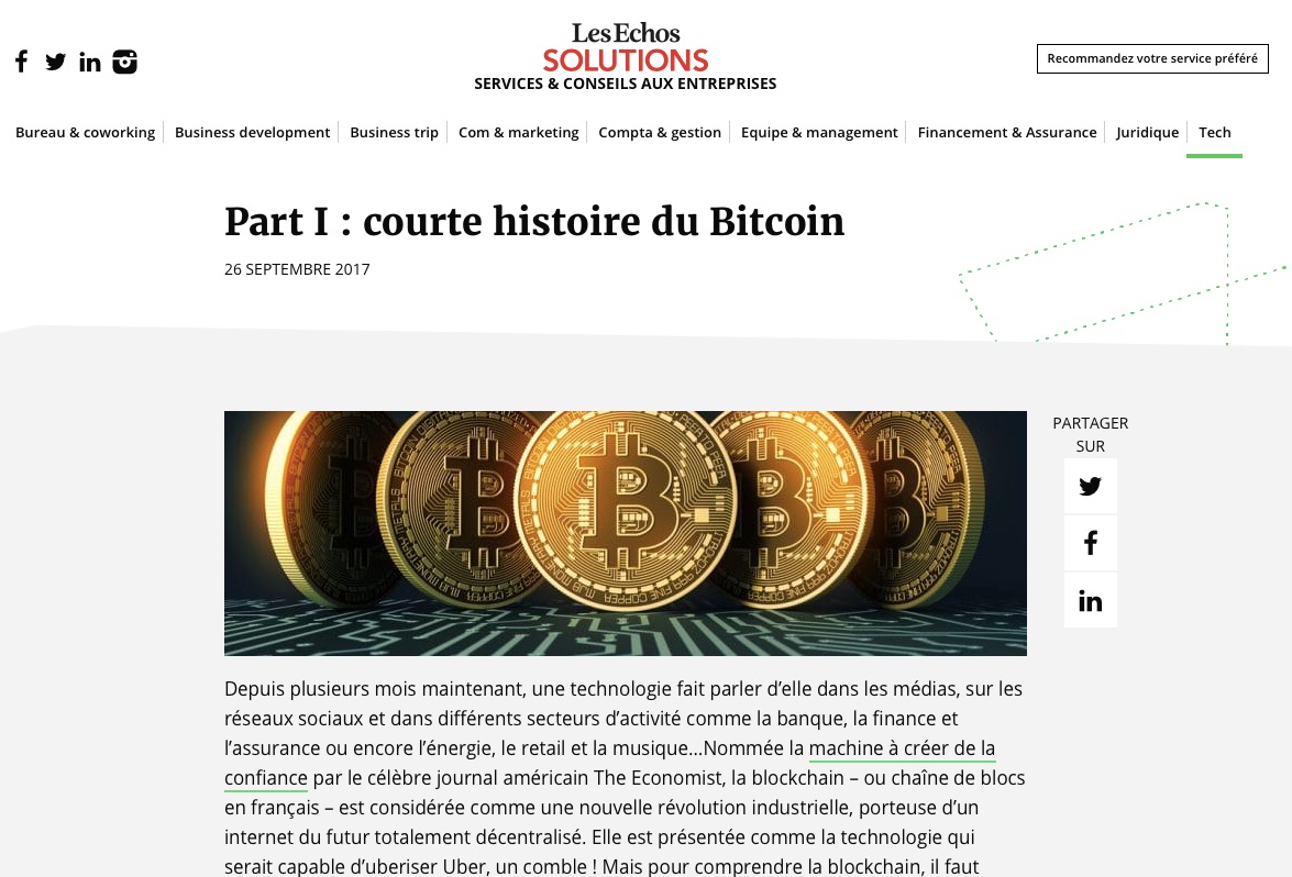 histoire du bitcoin