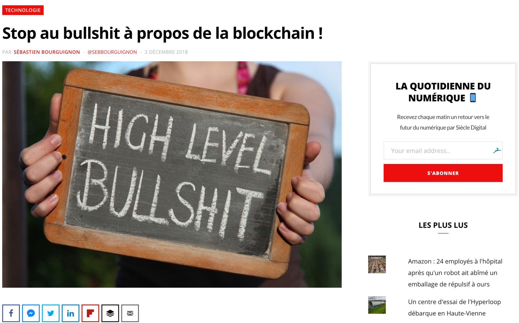 bullshit blockchain